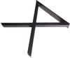 Dieda Tischbein X-Form schwarz Maße: 71,0 x 70,0 x 10,0 cm