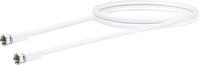 Schwaiger SAT Anschlusskabel KVCHQ15 532 (90dB) wei&szlig;, 1,5m, 1x F Stecker / 1x F
