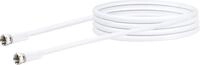 Schwaiger SAT Anschlusskabel KVCHQ50 532 (90dB) wei&szlig;, 5,0m, 1x F Stecker / 1x F