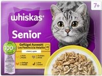 Whiskas Multipack Senior 7+ Gefl&uuml;gelauswahl in Gelee Katzenfutter 12 x 85 g