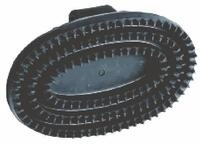 Kerbl Gummistriegel oval mit Handschlaufe