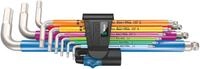 Wera Winkelschl&uuml;sselsatz 3950/9 Hex-Plus Multicolour HF Stainless 1 9-teilig
