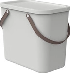 Rotho Aufbewahrungsbox Albula mit Deckel 40 x 23,5 cm 25 L mistletoe white