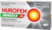 Reckitt Benckiser Deutschland GmbH Nurofen Immedia 400 mg Filmtabletten 12 St