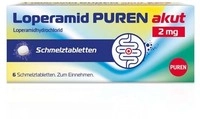 PUREN Pharma GmbH & Co. KG Loperamid Puren akut 2 mg Schmelztabletten 6 St