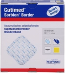 BSN medical GmbH Cutimed Sorbion Border Wundauflage 10x10 cm steril 12 St