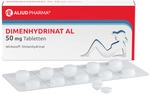 ALIUD PHARMA GmbH Dimenhydrinat AL 50 mg Tabletten bei &Uuml;belkeit und Erbrechen und