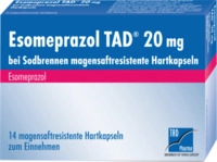 TAD Pharma GmbH Esomeprazol TAD 20 mg bei Sodbrennen msr.Hartkaps. 14 St 10963389_DBA