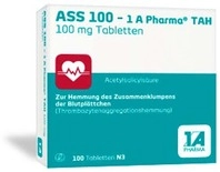 1 A Pharma GmbH ASS 100-1A Pharma TAH Tabletten 100 St 06312077_DBA