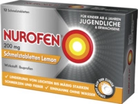 Reckitt Benckiser Deutschland GmbH Nurofen 200 mg Schmelztabletten Lemon 12 St