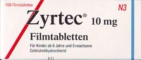 UCB Pharma GmbH Zyrtec 10 mg Filmtabletten 100 St 03738203_DBA