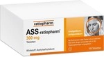 ratiopharm GmbH ASS-ratiopharm 300 mg Tabletten 100 St 03372469_DBA