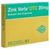 Verla-Pharm Arzneimittel GmbH & Co. KG Zink Verla OTC 20 mg Filmtabletten 20 St