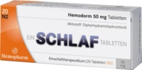 Hemopharm GmbH Hemodorm 50 mg Einschlaftabletten 20 St 03078669_DBA