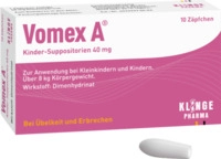 Klinge Pharma GmbH Vomex A Kinder-Suppositorien 40 mg 10 St 01116526_DBA