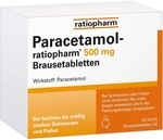ratiopharm GmbH PARACETAMOL-ratiopharm 500 mg Brausetabletten 20 St 08704083_DBA