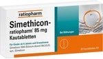 ratiopharm GmbH SIMETHICON-ratiopharm 85 mg Kautabletten 20 St 01364773_DBA