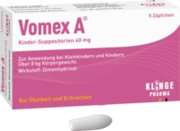 Klinge Pharma GmbH Vomex A Kinder-Suppositorien 40 mg 5 St 11091632_DBA