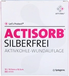 Solventum Germany GmbH Actisorb Silberfrei 10,5x10,5 cm Aktivkohle 10 St 10020363_DBA