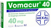 HEXAL AG Vomacur 40 Suppositorien 10 St 03815211_DBA