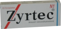 UCB Pharma GmbH Zyrtec 10 mg Filmtabletten 20 St 04394326_DBA