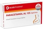 ALIUD PHARMA GmbH Paracetamol AL 125 Z&auml;pfchen bei akuten Schmerzen und Fieber 10 St