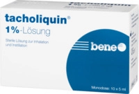 bene-Arzneimittel GmbH Tacholiquin 1% L&ouml;sung f&uuml;r einen Vernebler Monodose 10X5 ml