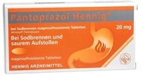HENNIG ARZNEIMITTEL GmbH & Co. KG Pantoprazol Hennig b.Sodbrennen 20 mg msr.Tabl. 14