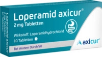 axicorp Pharma GmbH Loperamid axicur 2 mg Tabletten 10 St 14299913_DBA