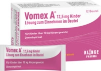 Klinge Pharma GmbH Vomex A 12,5 mg Kinder Lsg.z.Einnehmen im Beutel 12 St
