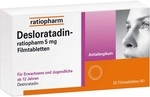 ratiopharm GmbH DESLORATADIN-ratiopharm 5 mg Filmtabletten 100 St 15397612_DBA