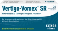 Klinge Pharma GmbH Vertigo-Vomex SR Retardkapseln 20 St 06898485_DBA