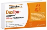 ratiopharm GmbH DEXIBU-ratiopharm 200 mg Filmtabletten 10 St 19185108_DBA
