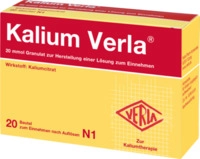 Verla-Pharm Arzneimittel GmbH & Co. KG Kalium Verla Granulat Btl. 20 St 07712867_DBA