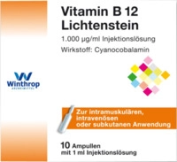 Zentiva Pharma GmbH Vitamin B12 1.000 &micro;g Lichtenstein Ampullen 10X1 ml 06174296_DBA