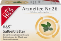 H&S Tee - Gesellschaft H&S Salbeibl&auml;tter Tee Filterbeutel 20X1.6 g 02286064_DBA
