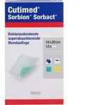 Cutimed Sorbion Sorbact Wundauflage 10x20 cm 12 St