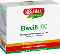 Megamax B.V. Eiweiss 100 Erdbeer Megamax Pulver 7X30 g 10133624_DBA
