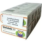 Unizink 50 magensaftresistente Tabletten 10X50 St