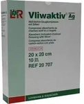 Vliwaktiv AG Aktivkohle Saugkomp.m.Silber 20x20 cm 10 St
