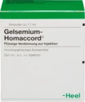 Biologische Heilmittel Heel GmbH Gelsemium Homaccord Ampullen 100 St 00412984_DBA