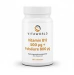 Vita-World GmbH Vitamin B12 500 &micro;g+Fols&auml;ure 800 &micro;g Tabletten 180 St 16938429_DBA