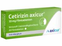 axicorp Pharma GmbH Cetirizin axicur 10 mg Filmtabletten 20 St 14293508_DBA