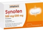 ratiopharm GmbH Synofen 500 mg/200 mg Filmtabletten 20 St 18218515_DBA