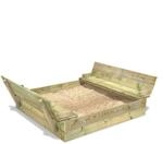 SandSeat XL Sandkasten mit Klappdeckel
