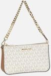 Michael Kors - Jet Set Medium Chain Pouchette Lux MK Signature Vanilla -...