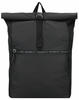 Bugatti Blanc DeLight Backpack with Rolltop in Schwarz (17.3 Liter), Rolltop