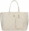 Tommy Hilfiger Iconic Tommy Tote Mono PF23 in Beige (22.3 Liter), Shopper