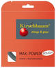 Kirschbaum Tennissaite Max Power Rough (Haltbarkeit+Spin) silber 12m Set