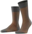 Falke Tagessocke Crew Fine Shadow (eleganter Business-Strumpf) grau melange 1er